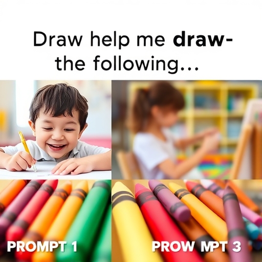 ภาพสีเทียนที่สดใสบนกระดาษ