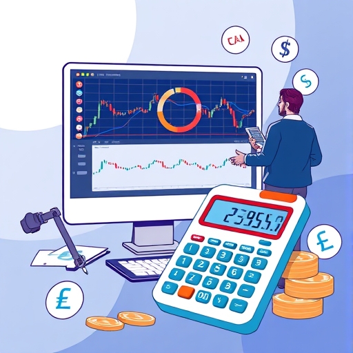 ภาพแสดงแพลตฟอร์มการเทรดดิจิทัลพร้อมกราฟและสกุลเงินต่าง ๆ