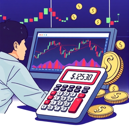 เครื่องคำนวณข้อมูลงบการค้า Forex พร้อมสัญลักษณ์สกุลเงิน