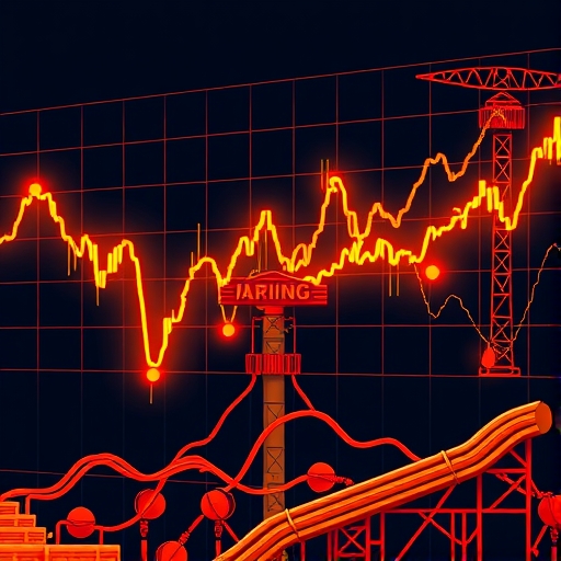 กราฟราคาทองแดงที่กำลังเพิ่มขึ้น