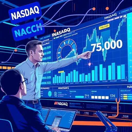 กราฟแสดงแนวโน้มการแสดงประสิทธิภาพ NASDAQ 100