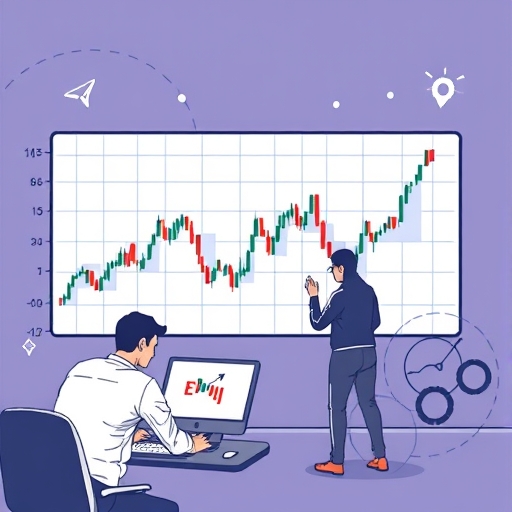 กราฟแสดงเส้นค่าเฉลี่ยเคลื่อนที่เอ็กซ์โพเนนเชียล (EMA)