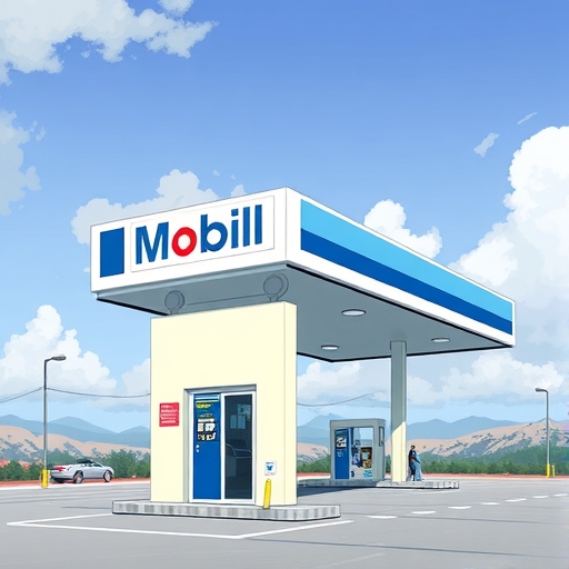 ผู้คนรอรับบริการที่สถานีบริการน้ำมัน Esso ในประเทศไทย