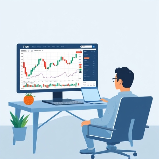 นักเทรดกำลังจัดการการตั้งค่า Grid Trading อย่างประสบความสำเร็จ