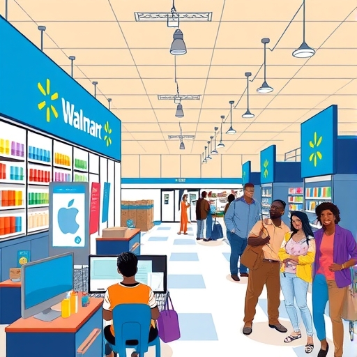 แผนผังร้าน Walmart กับประสบการณ์ออนไลน์และออฟไลน์