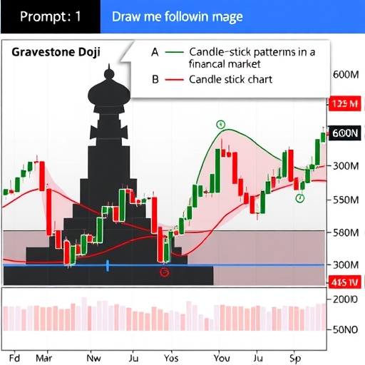 กราฟแท่งเทียนที่แสดงถึงข้อจำกัดของ Gravestone Doji