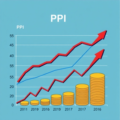 กราฟแนวโน้มของเงินเฟ้อและผลกระทบ PPI
