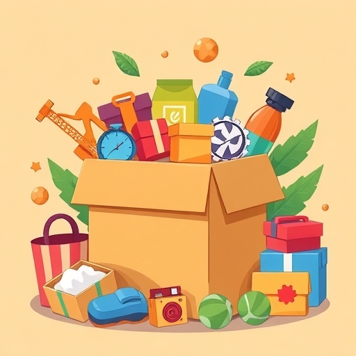 กล่องกระดาษแทนสัญลักษณ์นวัตกรรมทางโลจิสติกส์