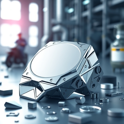 ภาพโลหะพาลาเดียมในสภาวะทางอุตสาหกรรมที่ทันสมัย