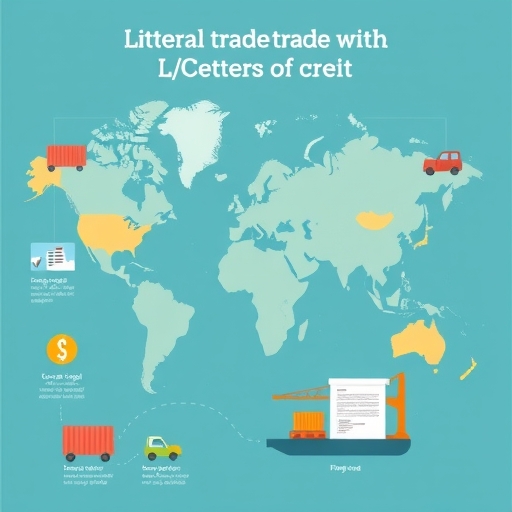ภาพแสดงการค้าระหว่างประเทศด้วยเลตเตอร์ออฟเครดิต