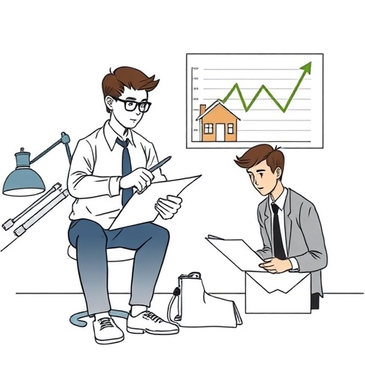 ที่ปรึกษาการเงินกำลังตรวจสอบเอกสารกับลูกค้า