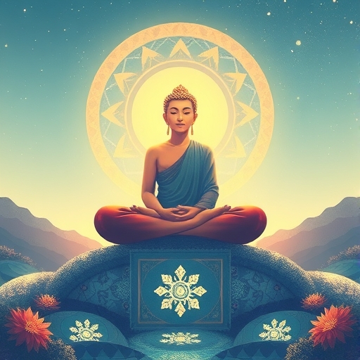 寧靜心境的插畫