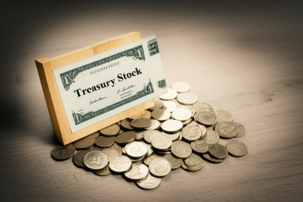 creative depiction of treasury stock