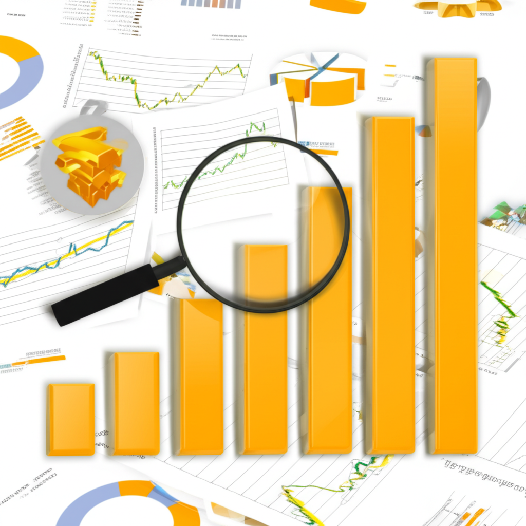 gold market analysis illustration