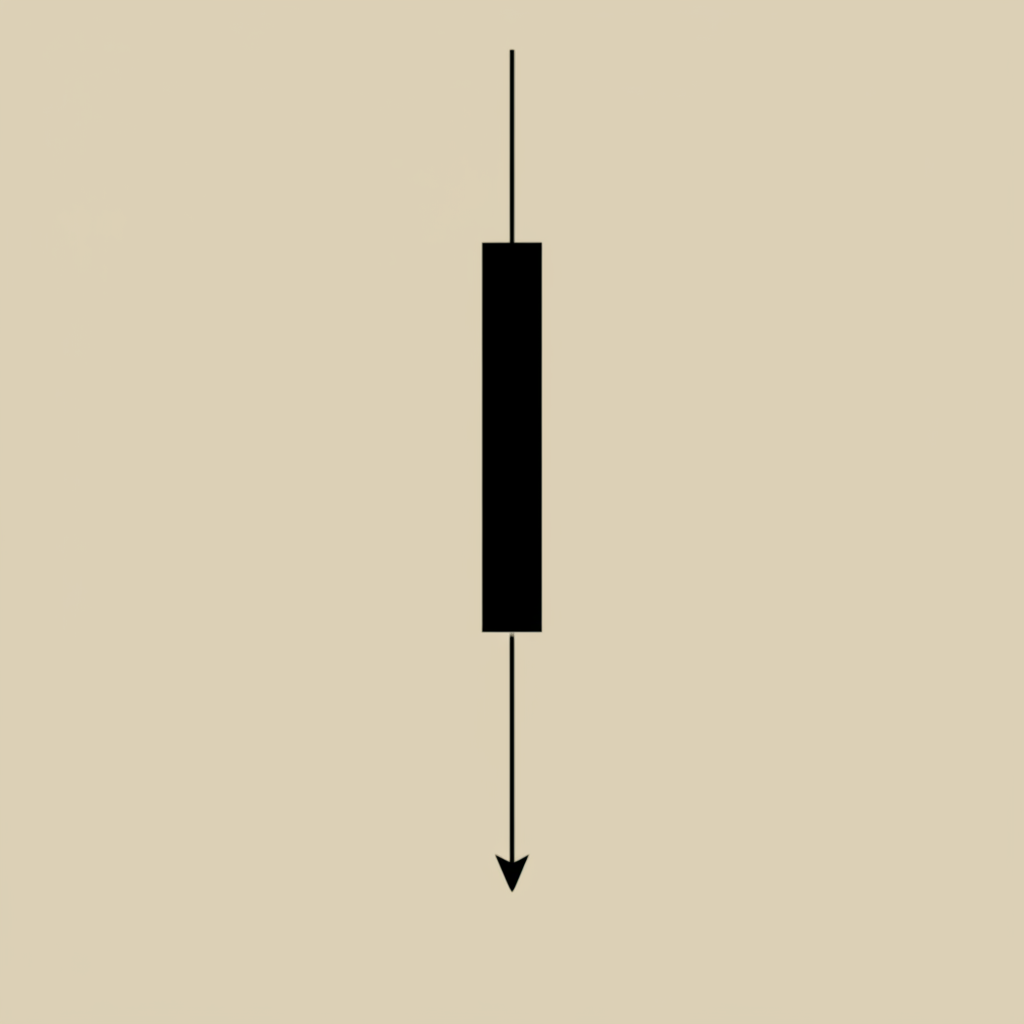 illustration of a Dragonfly Doji candlestick