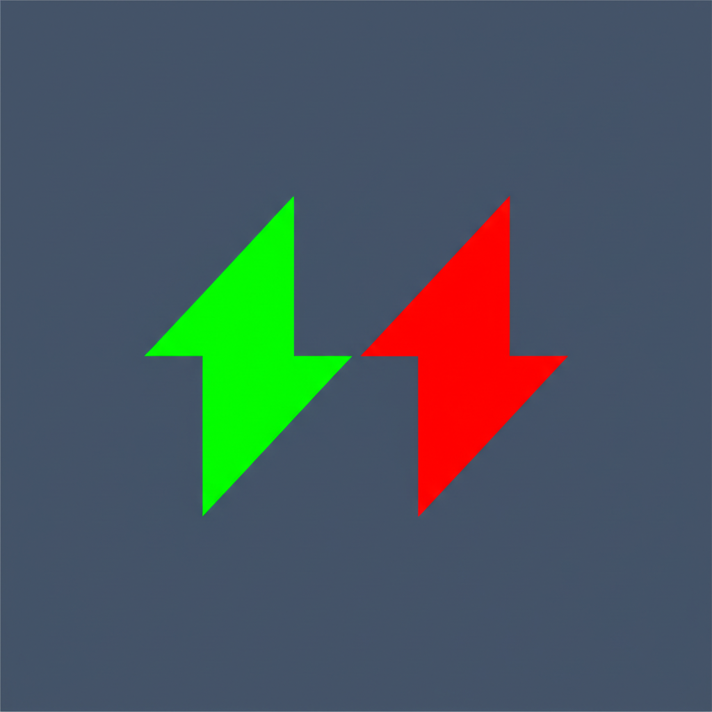 An illustration showing two opposing financial arrows canceling each other out representing the hedging strategy