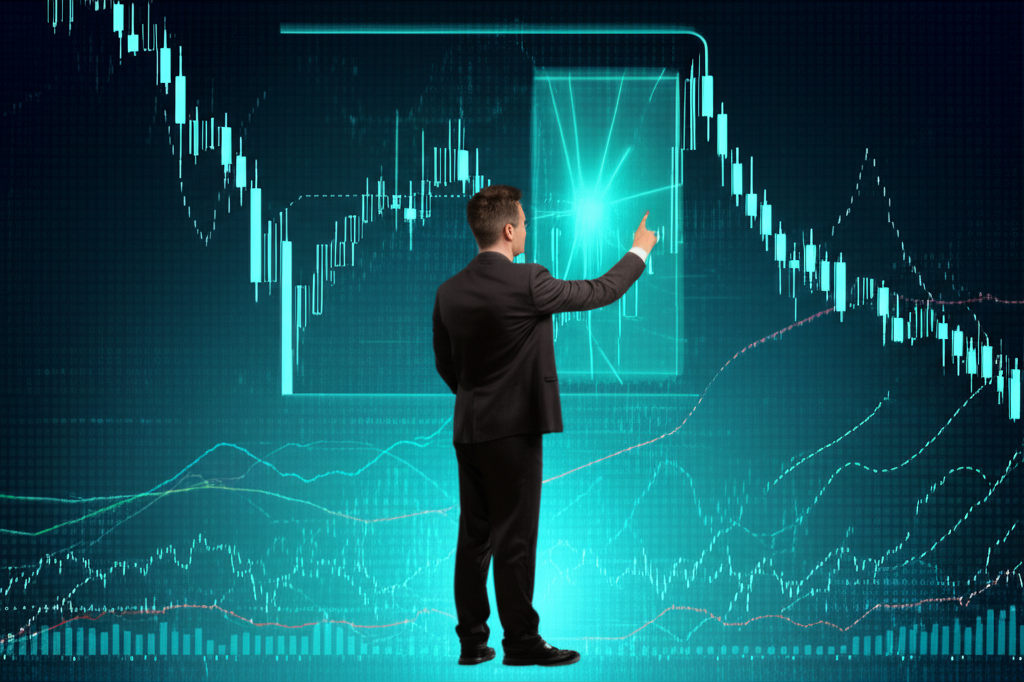 ภาพประกอบนักเทรดที่ใช้ Fractal Indicator อย่างมั่นใจในการนำทางตลาดที่ผันผวน