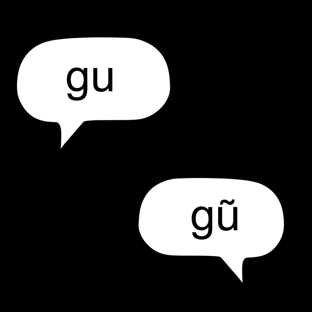 ภาพประกอบสามฟองคำพูดที่แสดงความหมายต่าง ๆ ของ 'กู' ในฐานะสรรพนามไทย คำว่า guru และพินอินจีน Gu