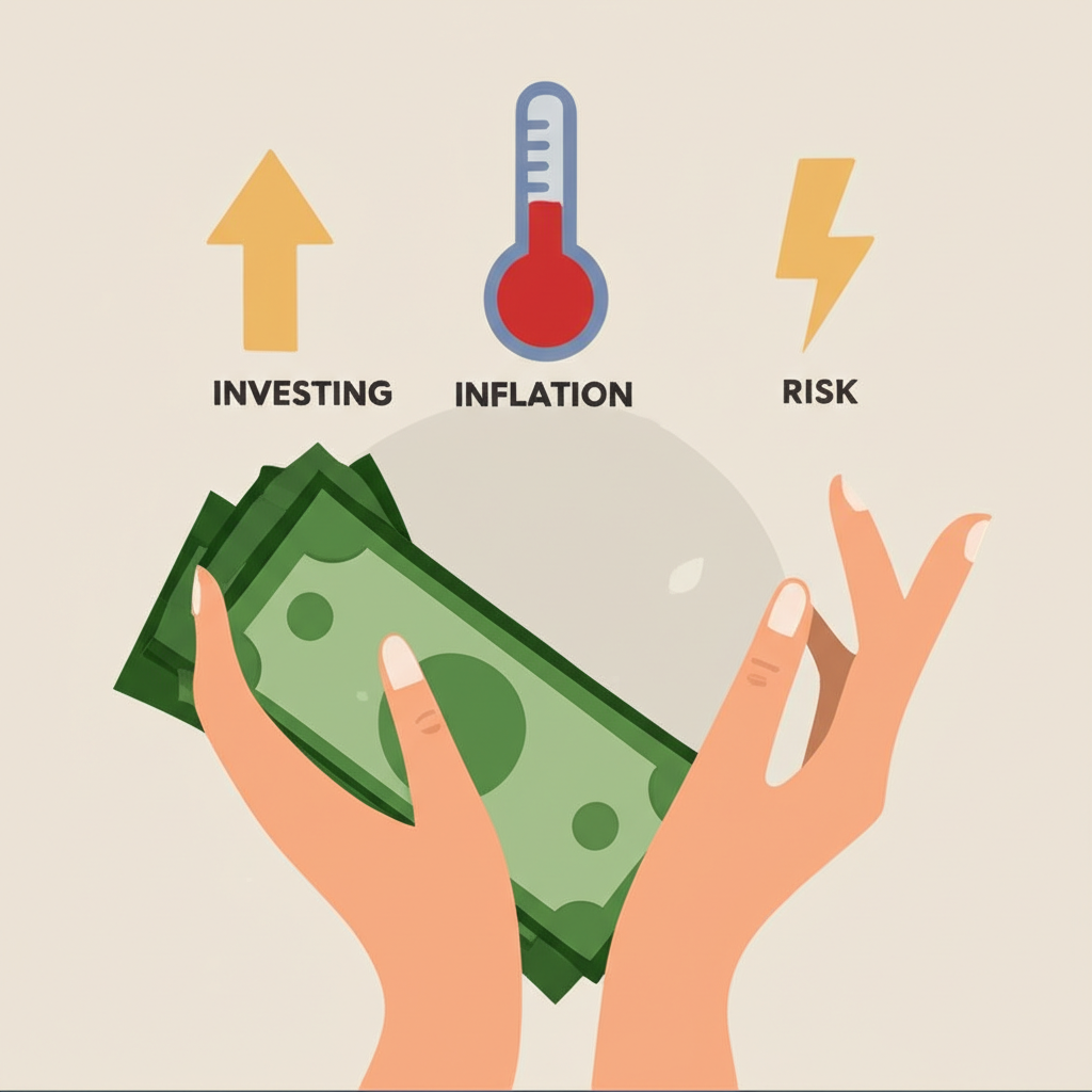 illustration of investment risks including inflation and opportunities with money
