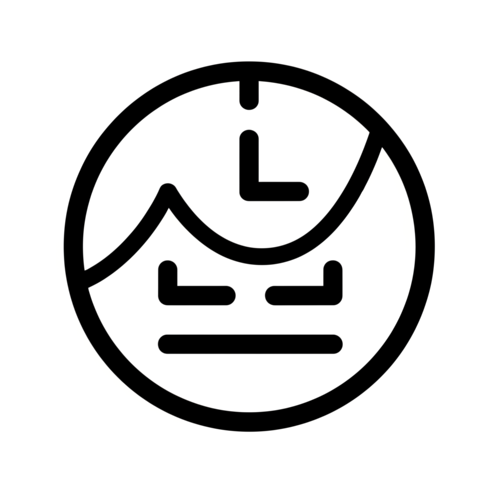 ภาพประกอบกราฟการเงินรูปตัว U ของถ้วย ปริมาณลดลงแล้วเพิ่มขึ้น นาฬิกาแสดงระยะเวลา