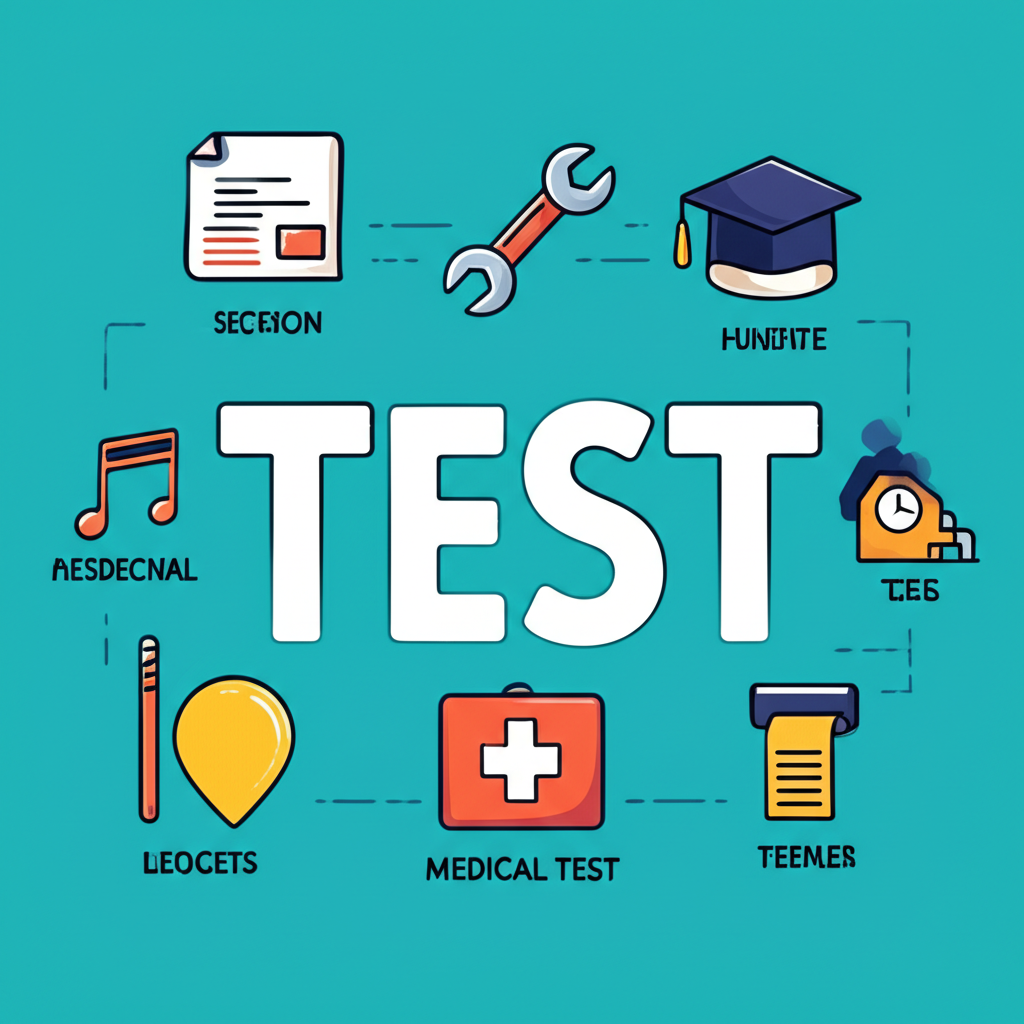Illustration of a word test with multiple interpretations in various contexts