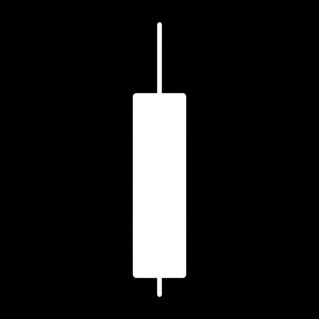 Illustration of a shooting star candlestick structure with small body and long upper wick