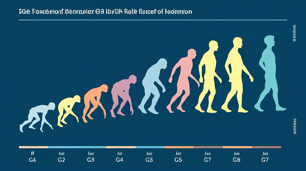 Illustration showing the evolution of G7 from G6 to G8 then back to G7 with timeline and country flags