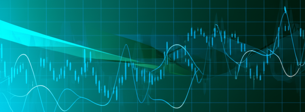 ภาพประกอบนามธรรมของแนวคิดเลเวอเรจและมาร์จิ้นพร้อมกราฟการเงิน
