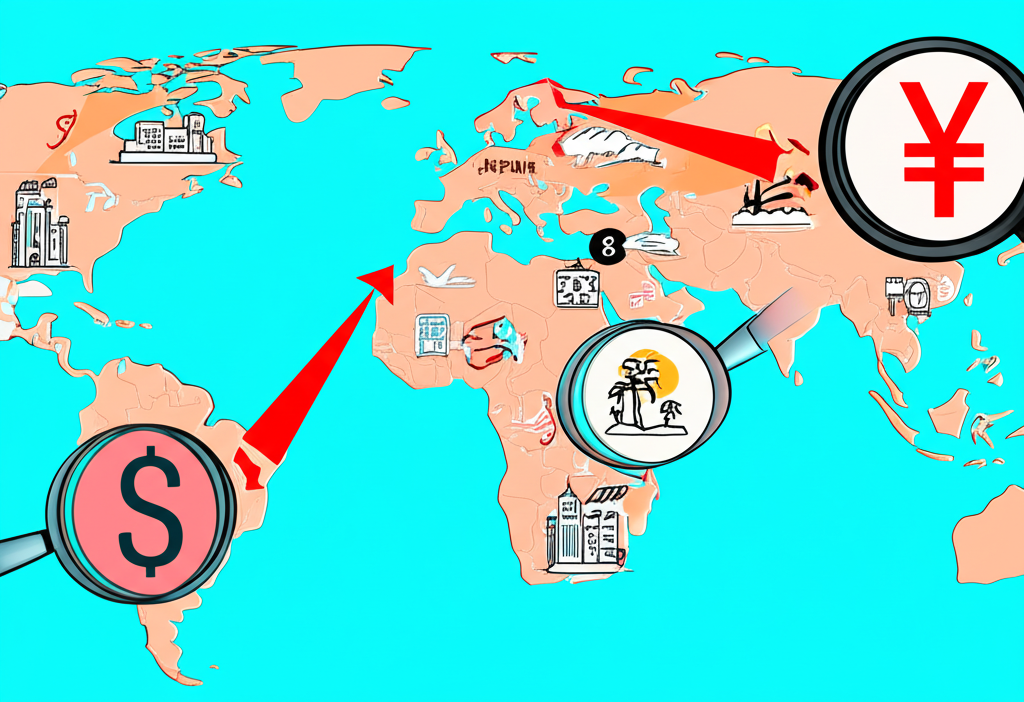 illustration global market watching a strong Japanese yen impacting Thai tourism and investment