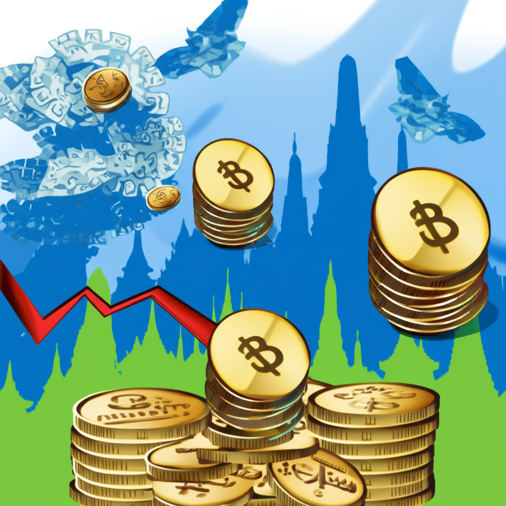 ภาพประกอบภาวะเงินฝืดที่ราคาสินค้าลดลงและมูลค่าเงินเพิ่มขึ้นในเศรษฐกิจไทย