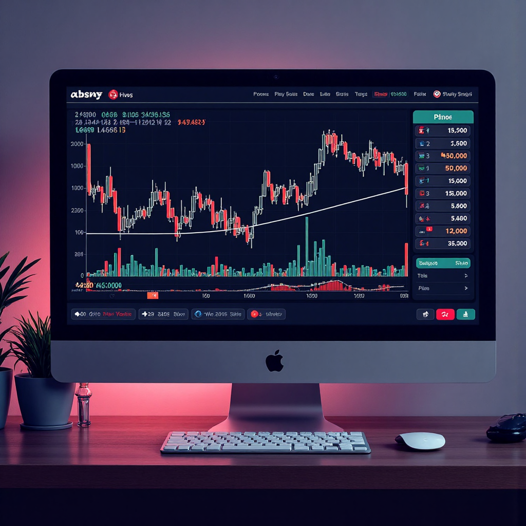 Illustrative depiction of a forex economic calendar interface with glowing charts and currency symbols in a modern Thai digital art style
